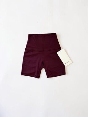 NWT Lululemon Align High Rise 6" Shorts Garnet Size 0 Nulu Yoga